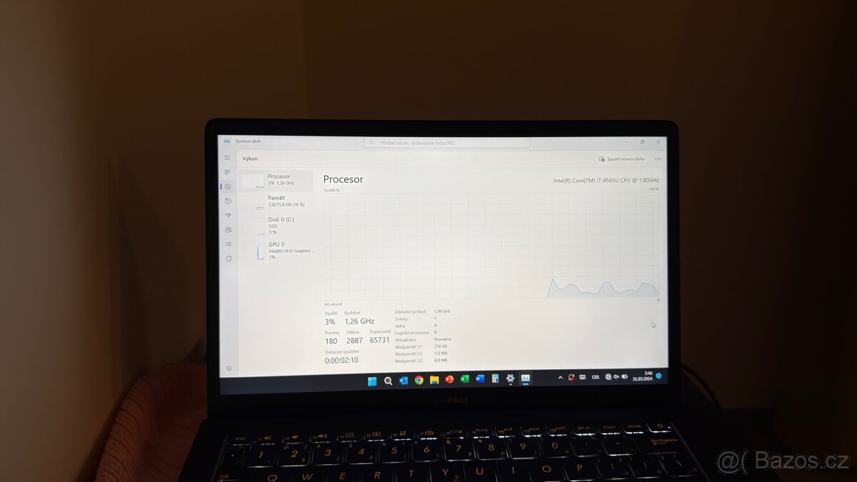 ASUS ZenBook 14 UX491FA – Deep Dive Blue | vadná WiFi - 9