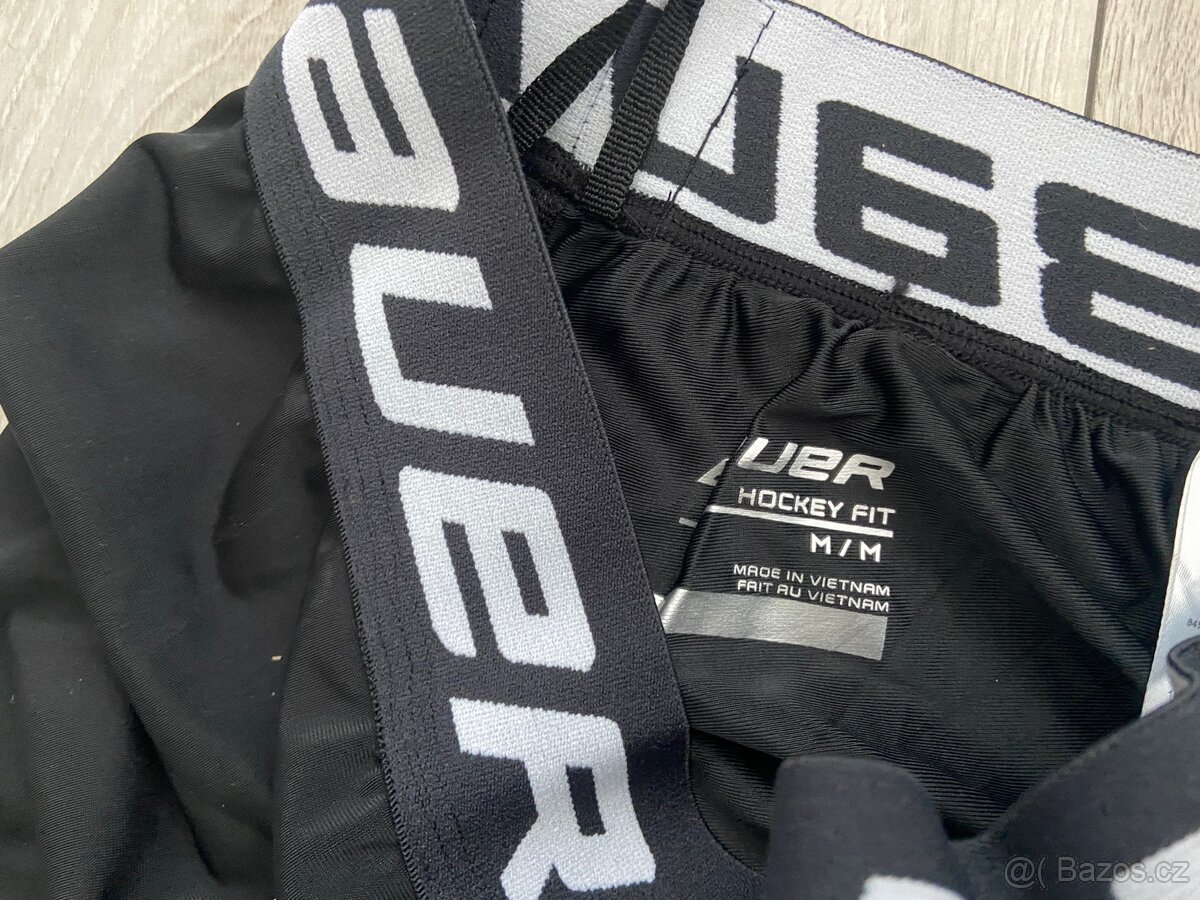 Hokejové triko a kalhoty se suspenzorem Bauer vel. M NOVÉ - 9
