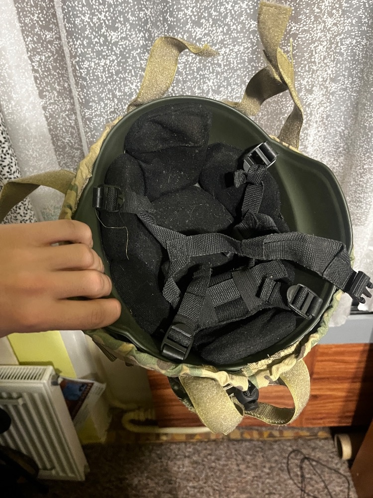M4 MK110 12” + helma s potahem Multicam - 9