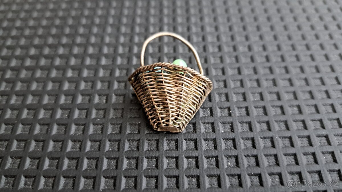 Starožitné stříbrné brože - 9