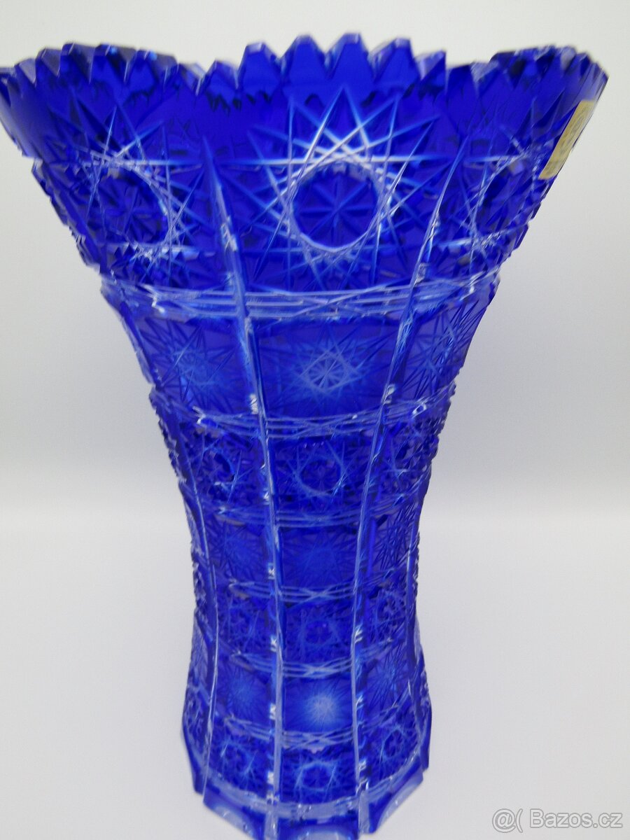 sada vázy barevný křišťál dekor paula ceasar crystal - 9