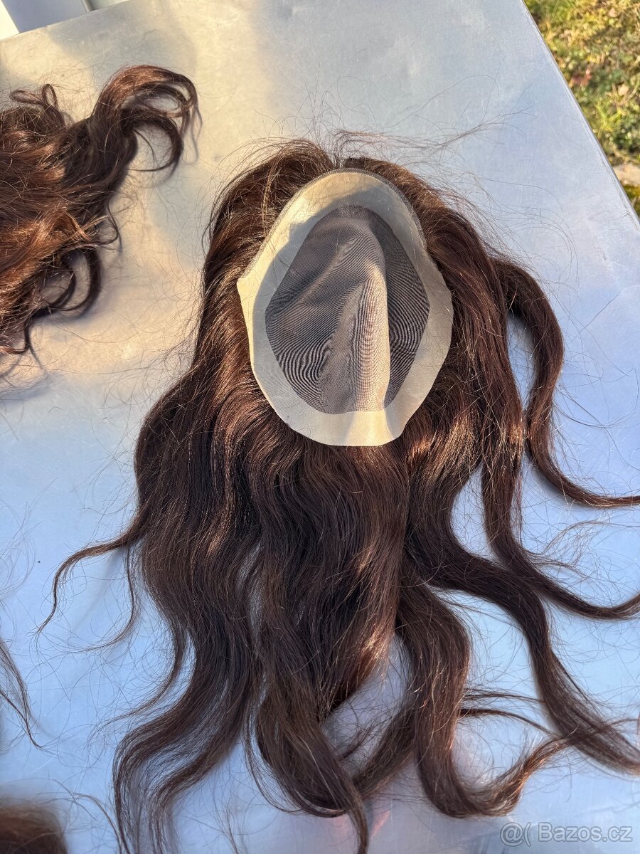 Pánské toupee – 100 % přírodní vlas - 9