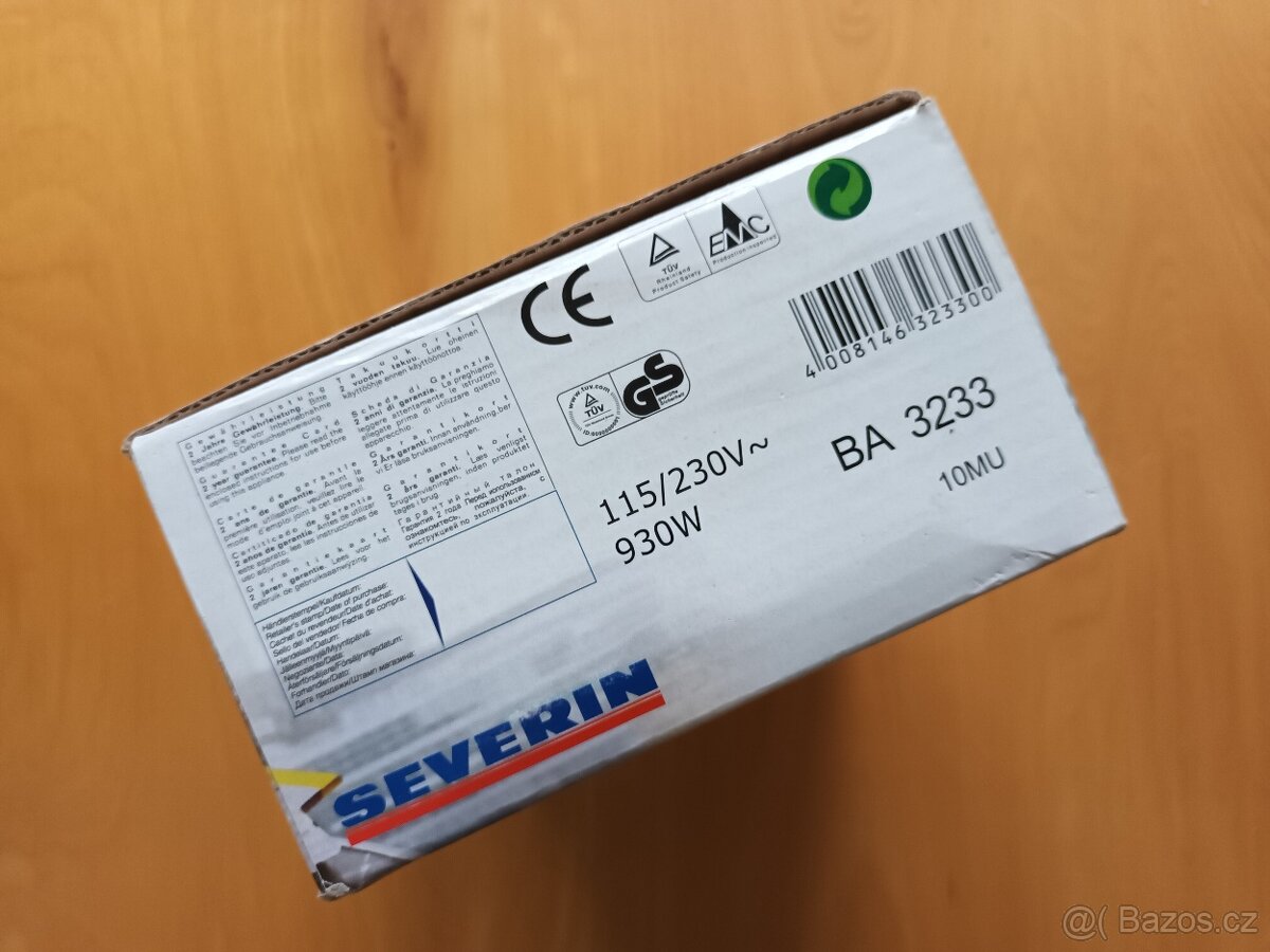 Nepoužitá německá cestovní žehlička Severin BA 3233 Shorty - 9