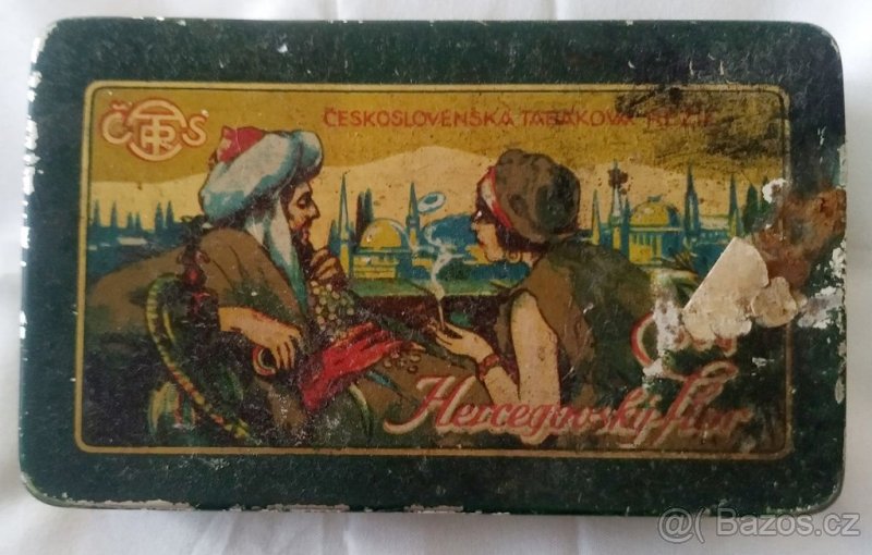 Různé starožitné plechové krabičky. - 9