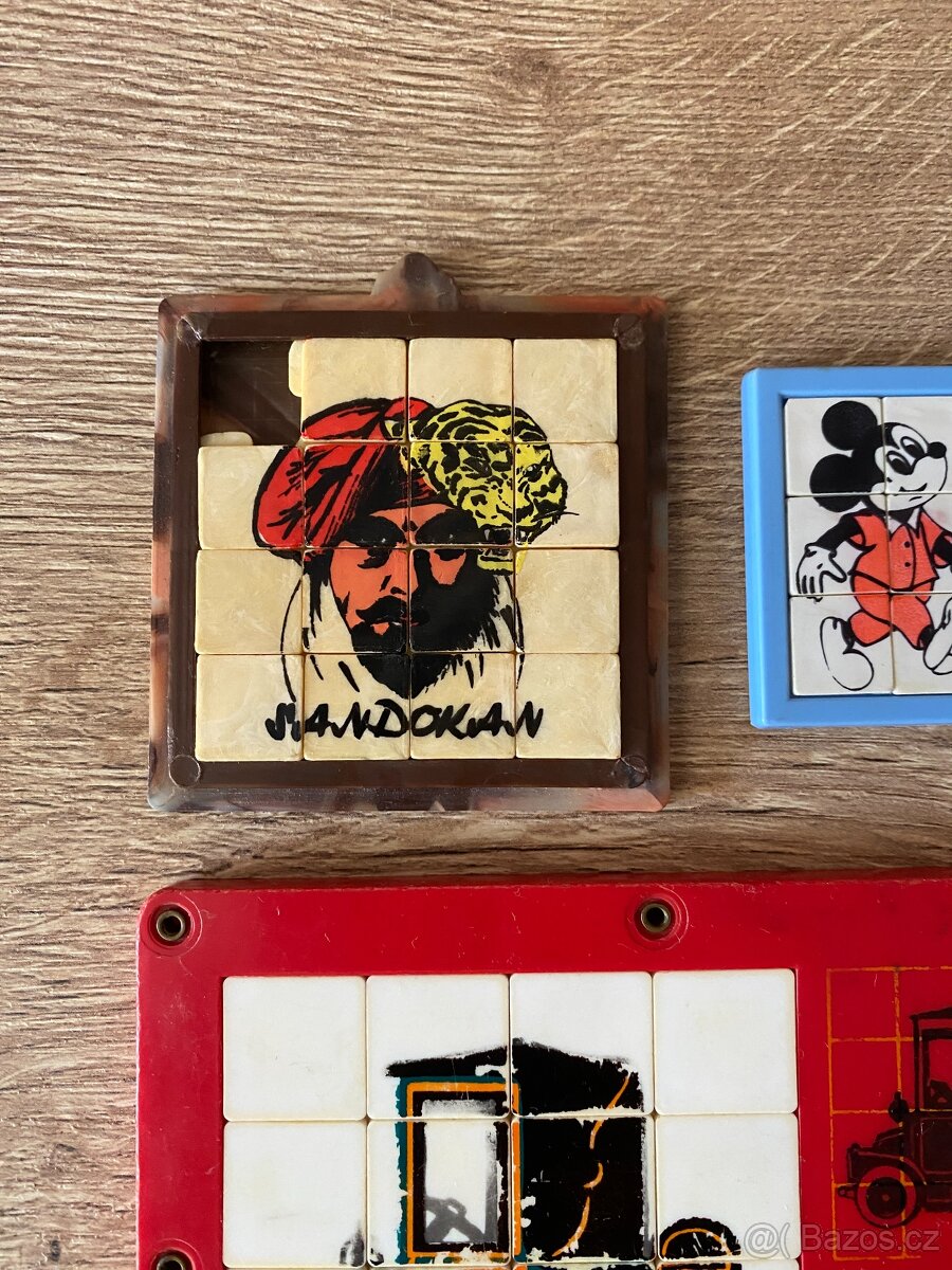 staré hračky skládačky staré hry dětské hlavolamy retro - 9