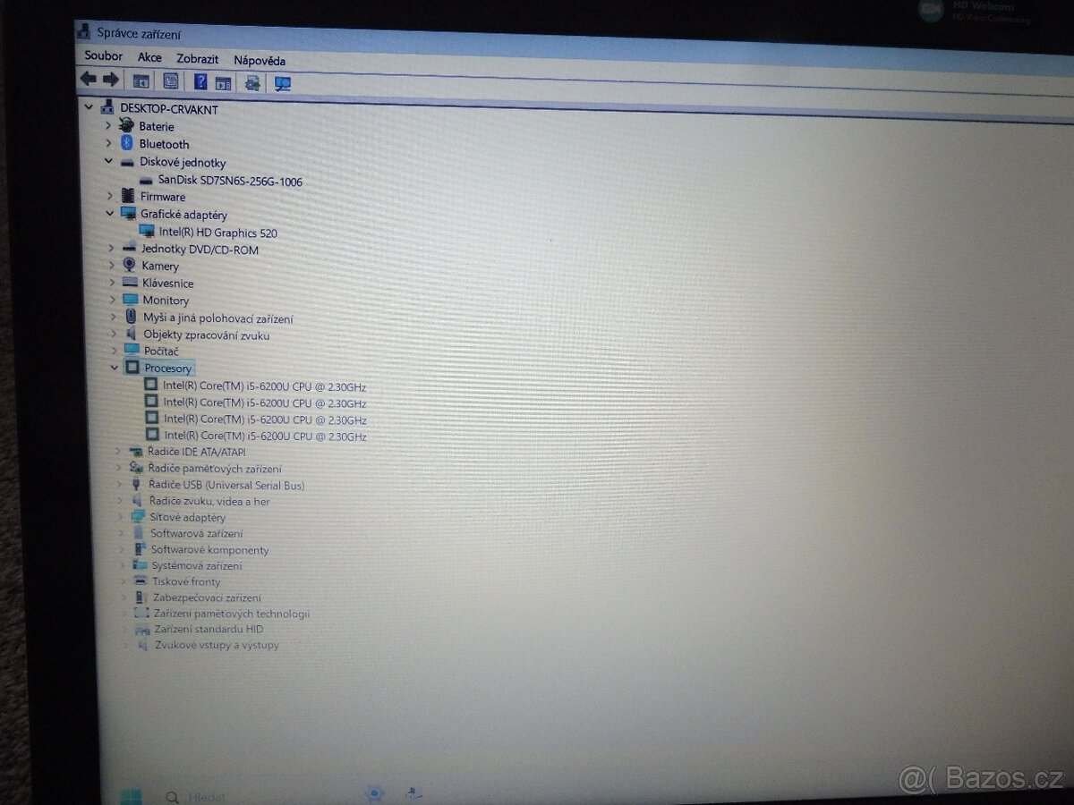 HP ProBook 450 G3, i5, 8Gb, SSD 256Gb - 9