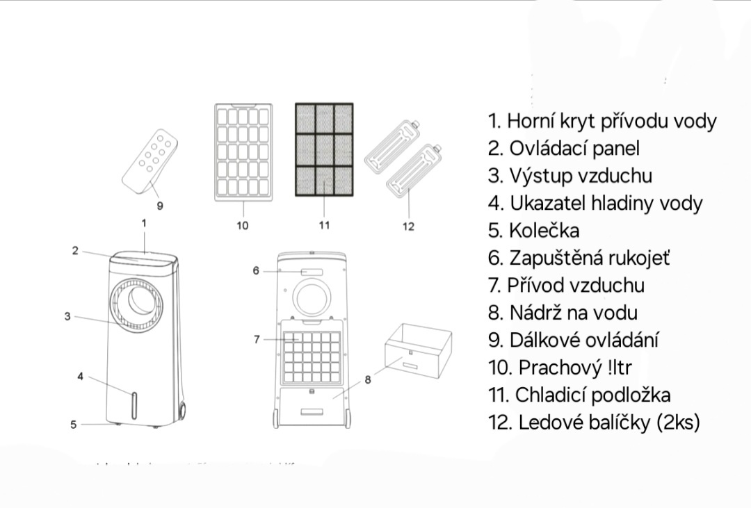 Ochlazovač a zvlhčovač vzduchu Core - 9