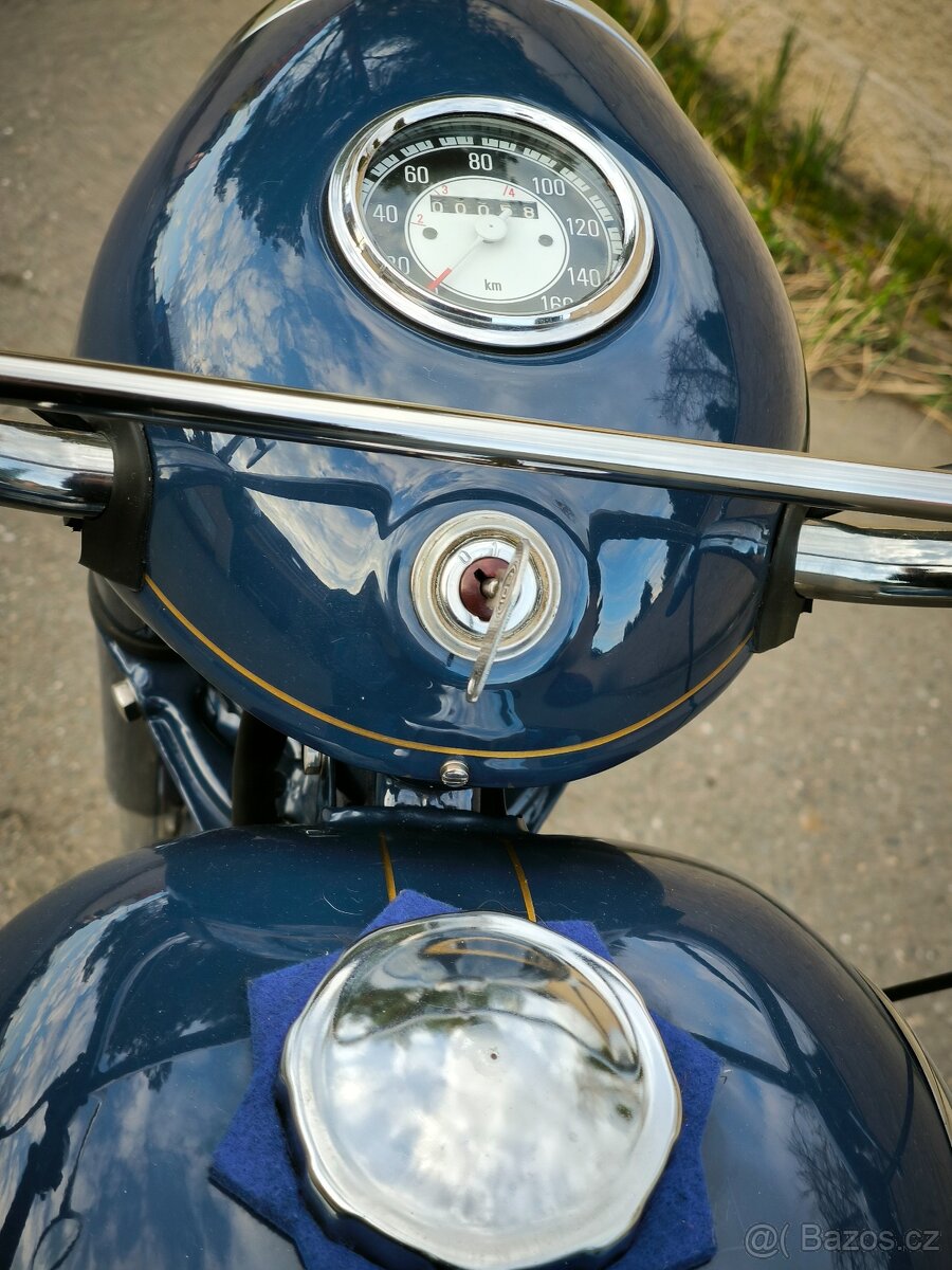 Jawa 350/361 Sport po profesionální renovaci,malá SPZ - 9