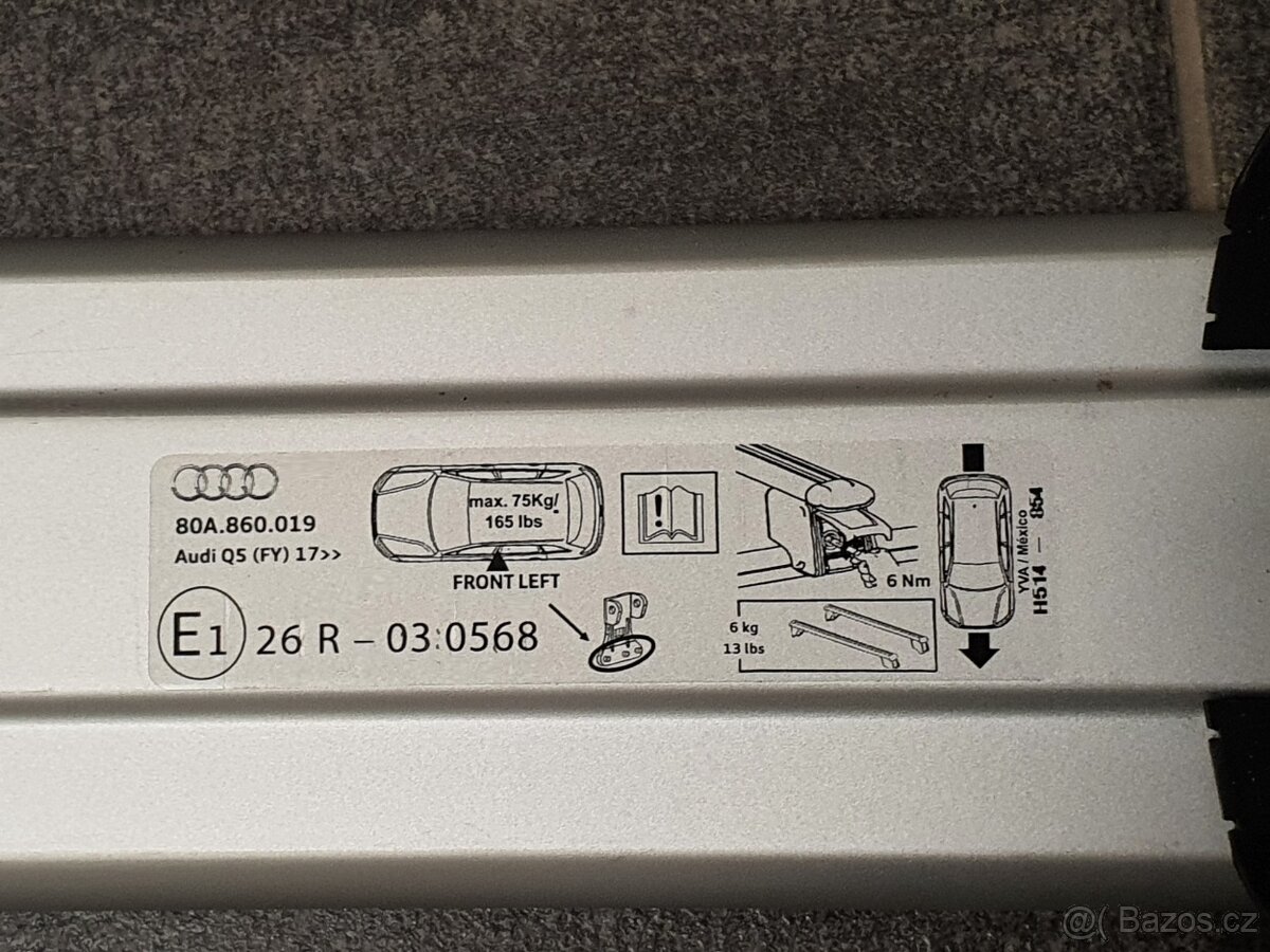 2x originální AUDI příčníky pro AUDI Q5 - 9