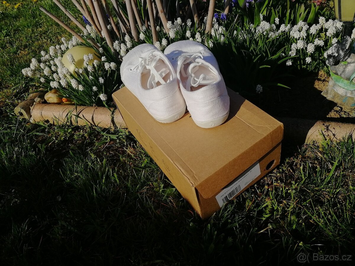 Ahinsa bílé tenisky - 9