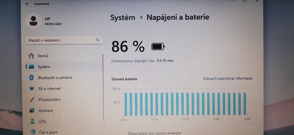 Notebook HP probook, i5, nová baterka, win.11, 224hdr., 8gb. - 9