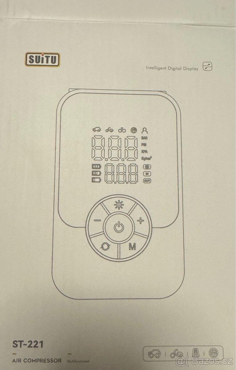 Akumulatorovy kompresor hustilka pumpicka - 9