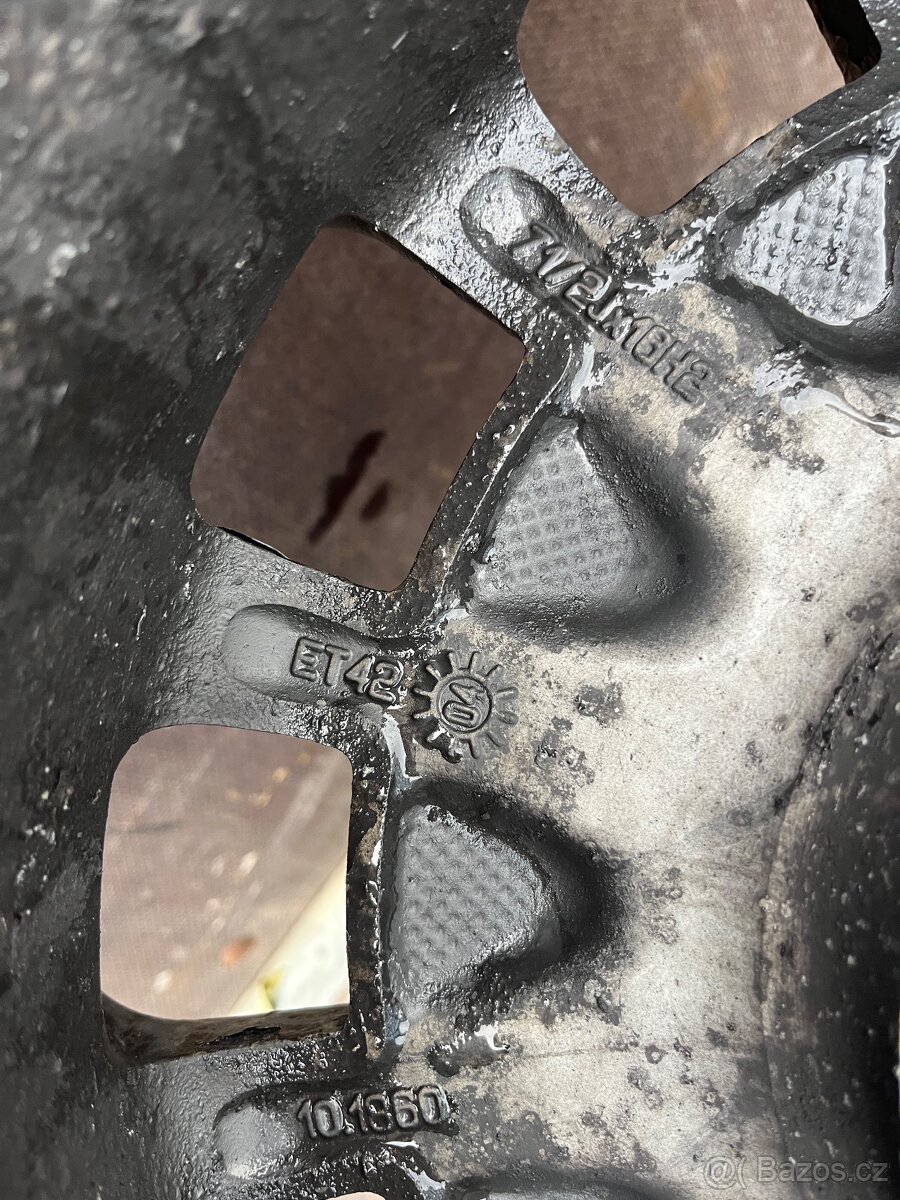 Zimní ALU set 225/55/16 R16 Mercedes-Benz 7,5J ET42 - 9