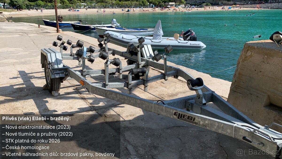 Bombard Sunrider 550 Hypalon – výborný stav, vlek, výbava - 9