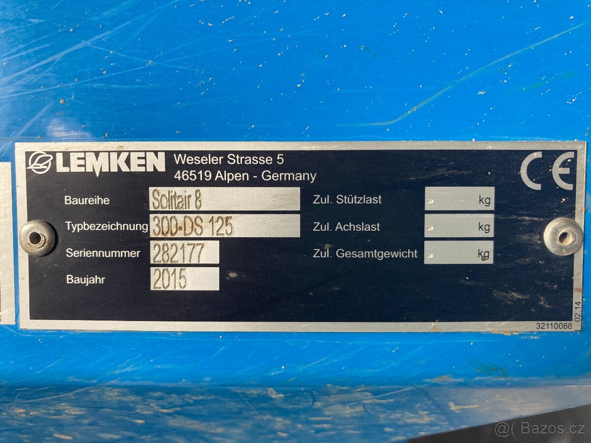 Secí kombinace LEMKEN SOLITAIR 8/300-DS, ZIRKON 8/300 - 9