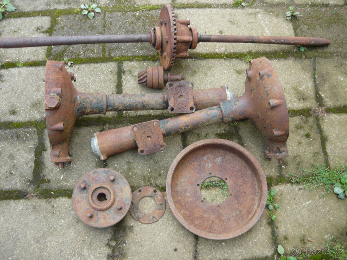 škoda 422 , Praga Walter Fiat 508c brzdy ,Trabant - 9