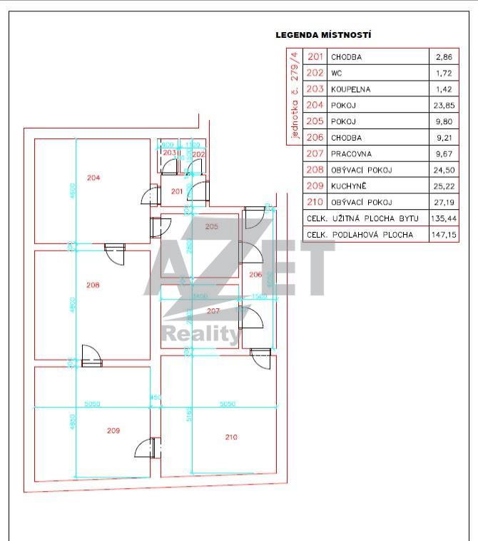 Prodej, byt 4+kk, 132 m2, Opava-Předměstí, ul. Pivovarská - 9