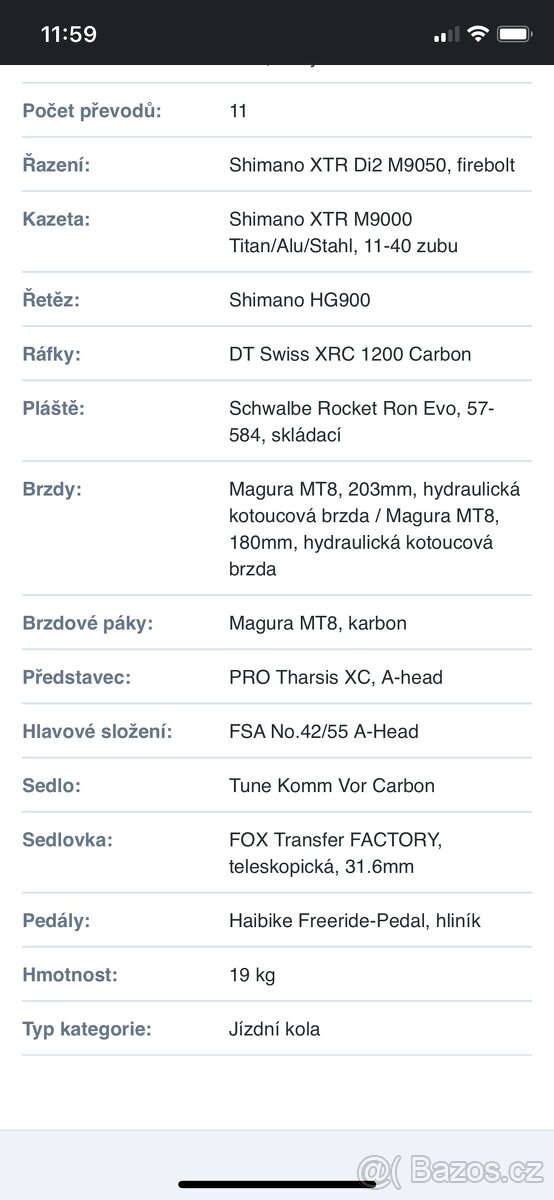 Horské elektrokolo HAIBIKE XDURO Fullseven carbon 10.0-S - 9