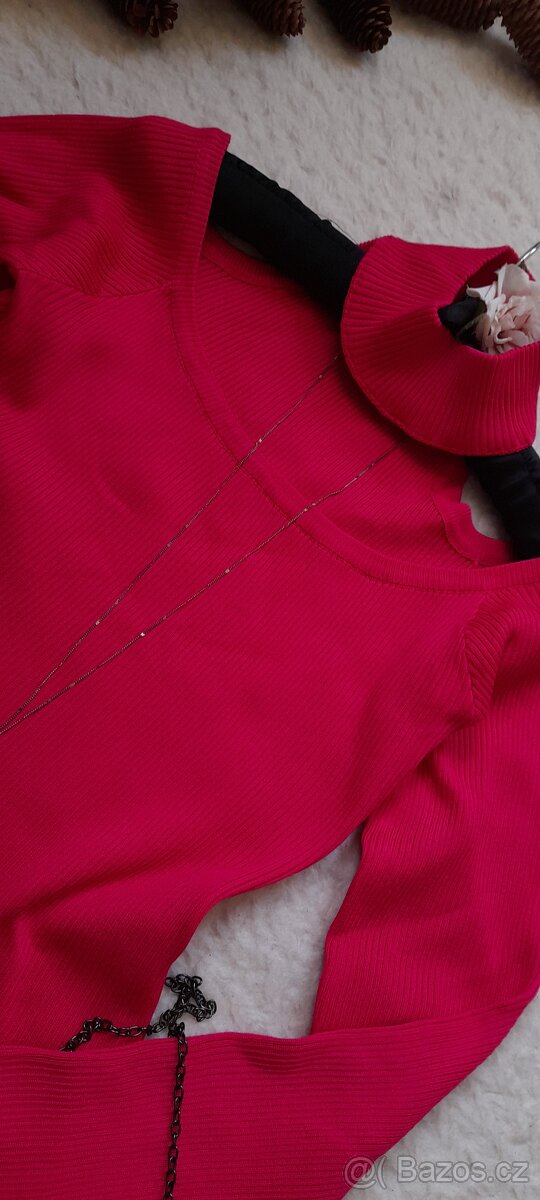 Shein midi šaty z žebrovaného úpletu - 9