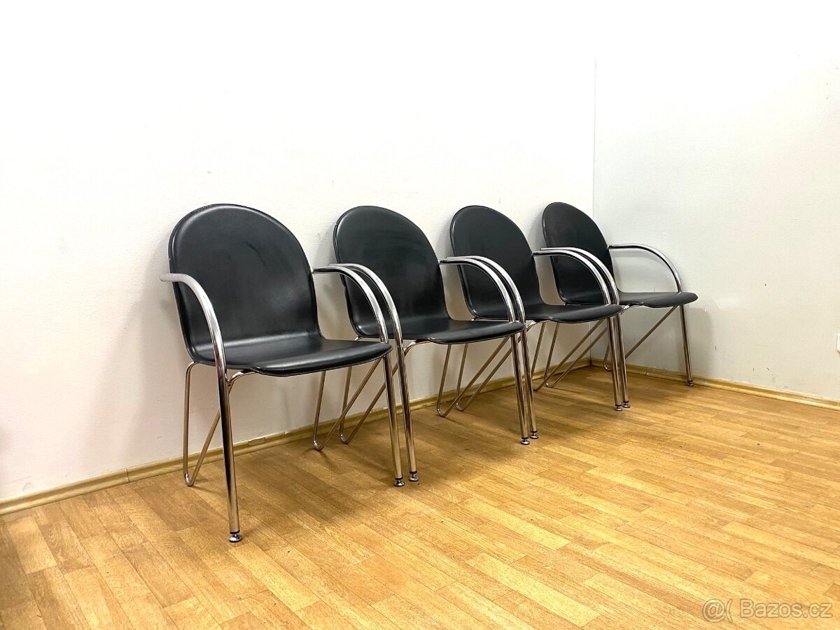 Retro židle 80. léta chrom - 9