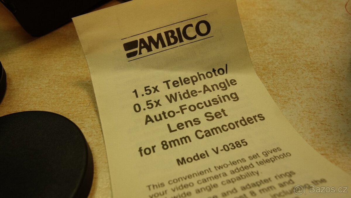 předsádky AMBICO V-0385 0,5x a 1,5x - 9