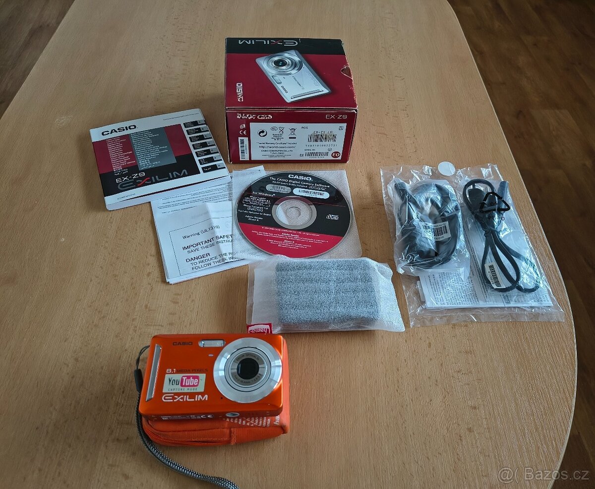 Digitální fotoaparát Casio Exilim ZOOM EX-Z9 oranžový - 9