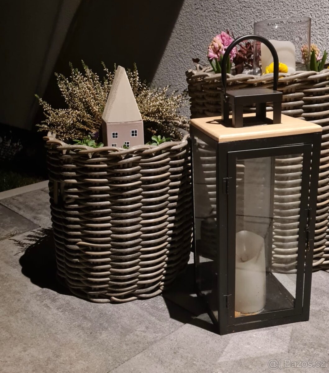 Dekorace - dřevěné domečky - 9