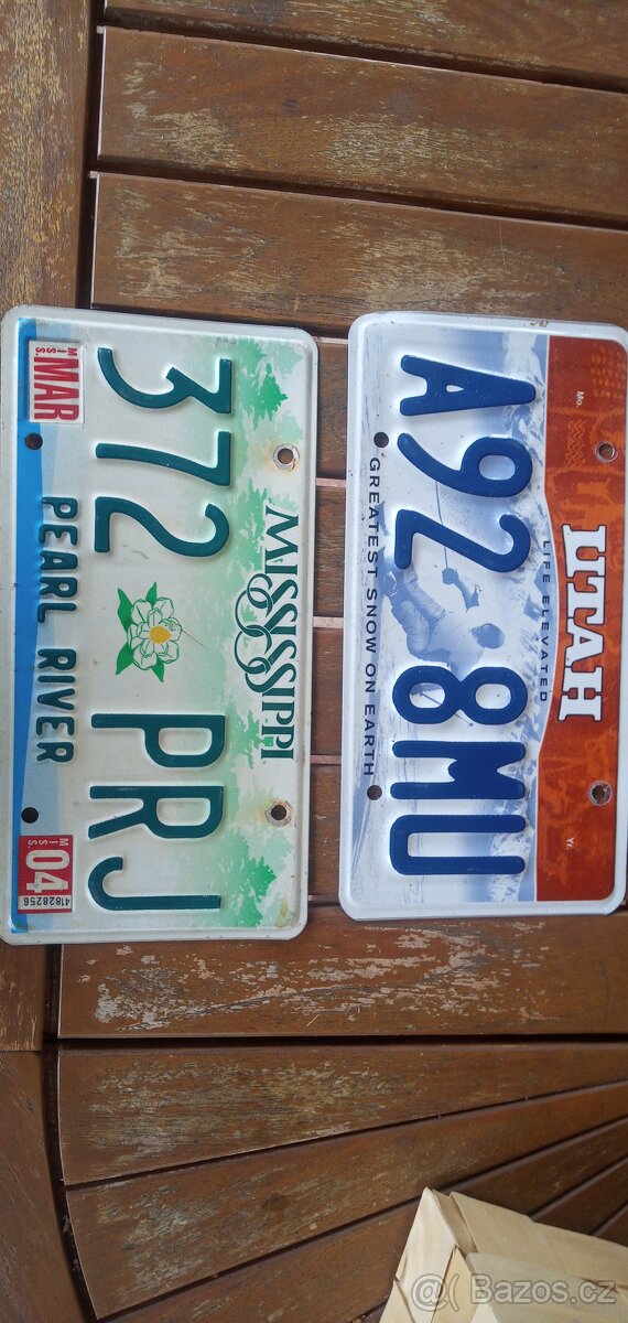 PRODÁM USA REGISTRAČNÍ ZNAČKY PĚKNÁ DEKORACE - 9