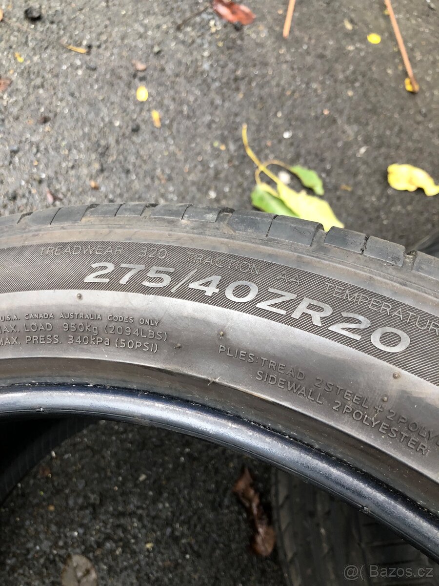 Prodám dvourozměr pneu 315/35/20 a 275/40/20 - 9