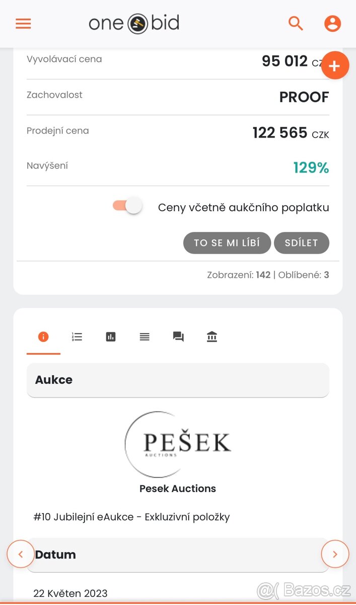 Zlato / sběratelskou sadu Čechoslovakia 1969 - 9