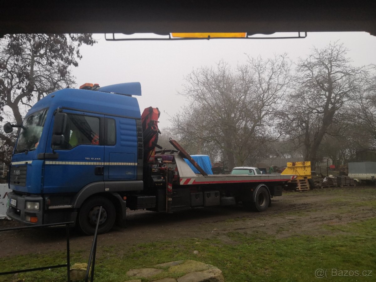 Odtahovka MAN TGL + hydraulicka ruka - 9