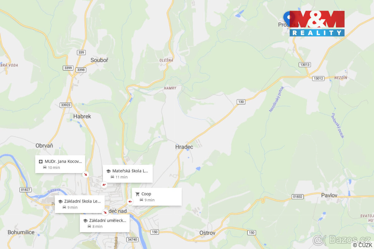 Prodej pozemku k bydlení v Prosíčce - 9