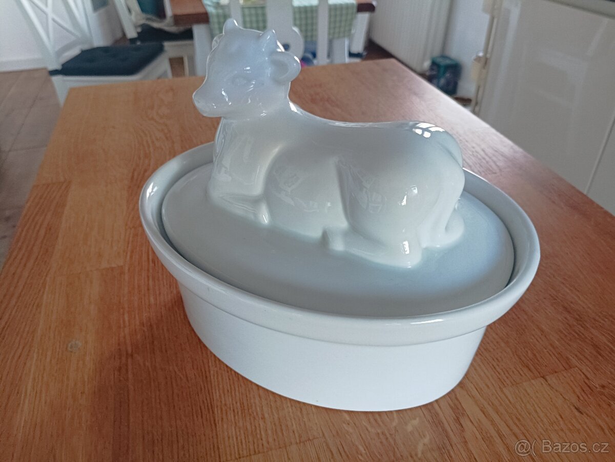 PORCELÁNOVÁ ZAPÉKACÍ TERINA KRAVIČKA FRANCIE - 9