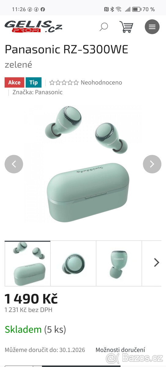 Panasonic RZ-S300W, Bluetooth sluchátka - 9