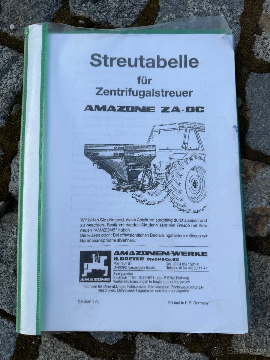 Rozmetadlo Amazone ZA-OC 900 - 9