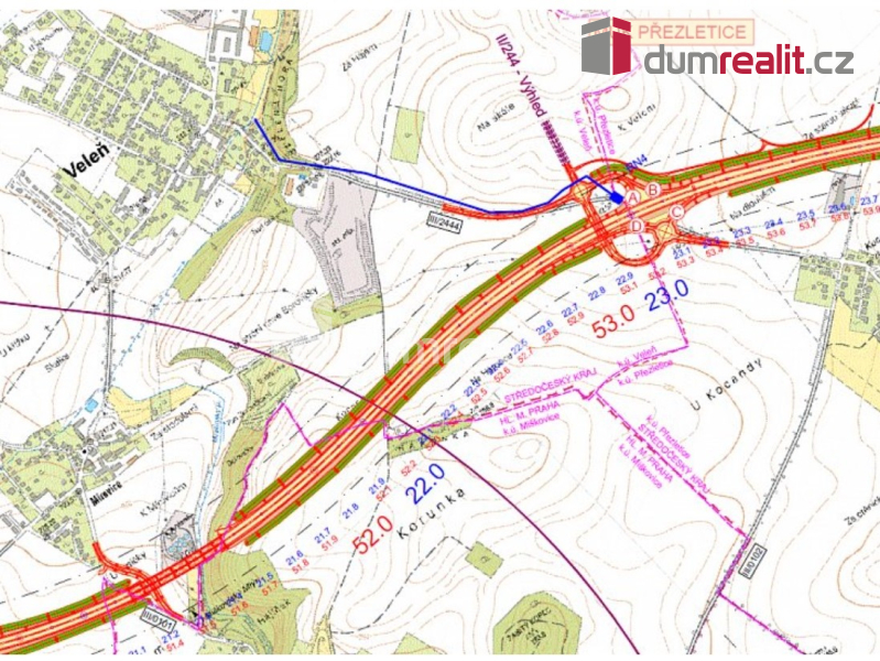 Prodej, pozemek, parcela, zahrada, Veleň - 9