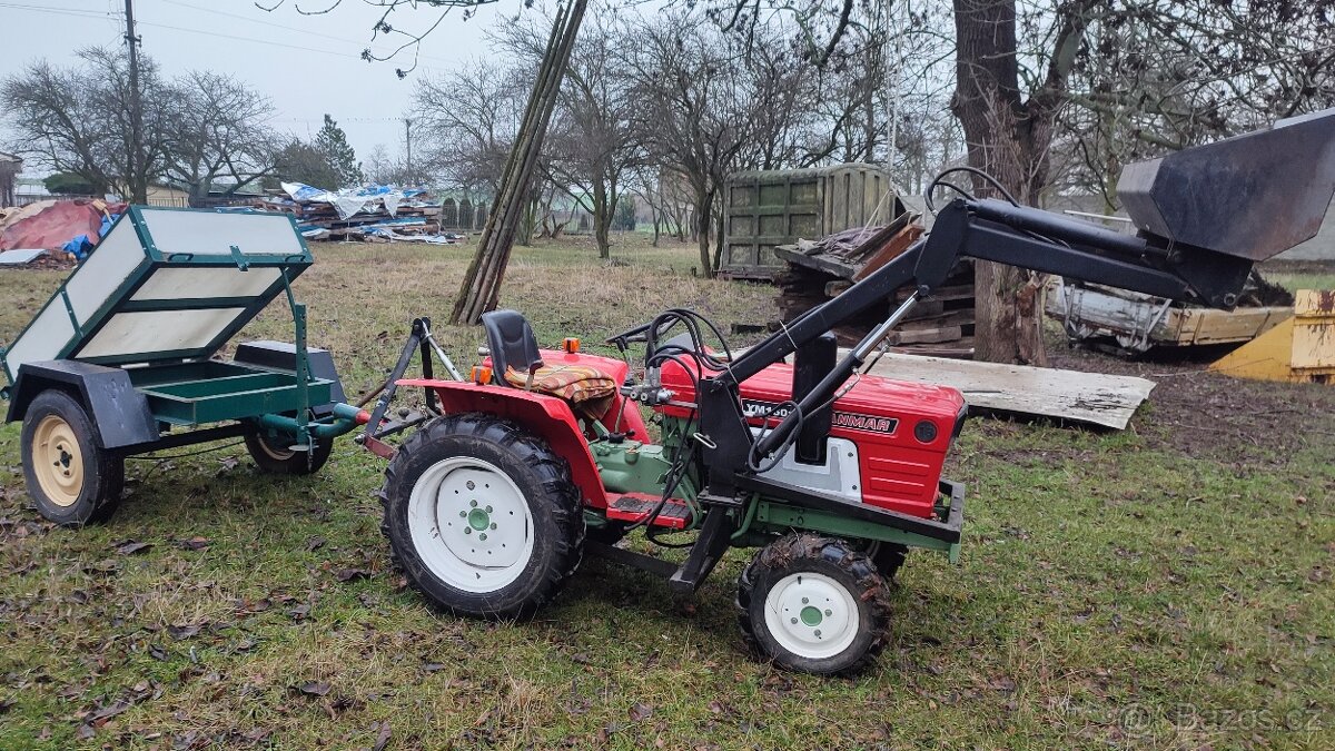 Traktůrek 4x4 s Nakladacem + vlek sklapeci - 9