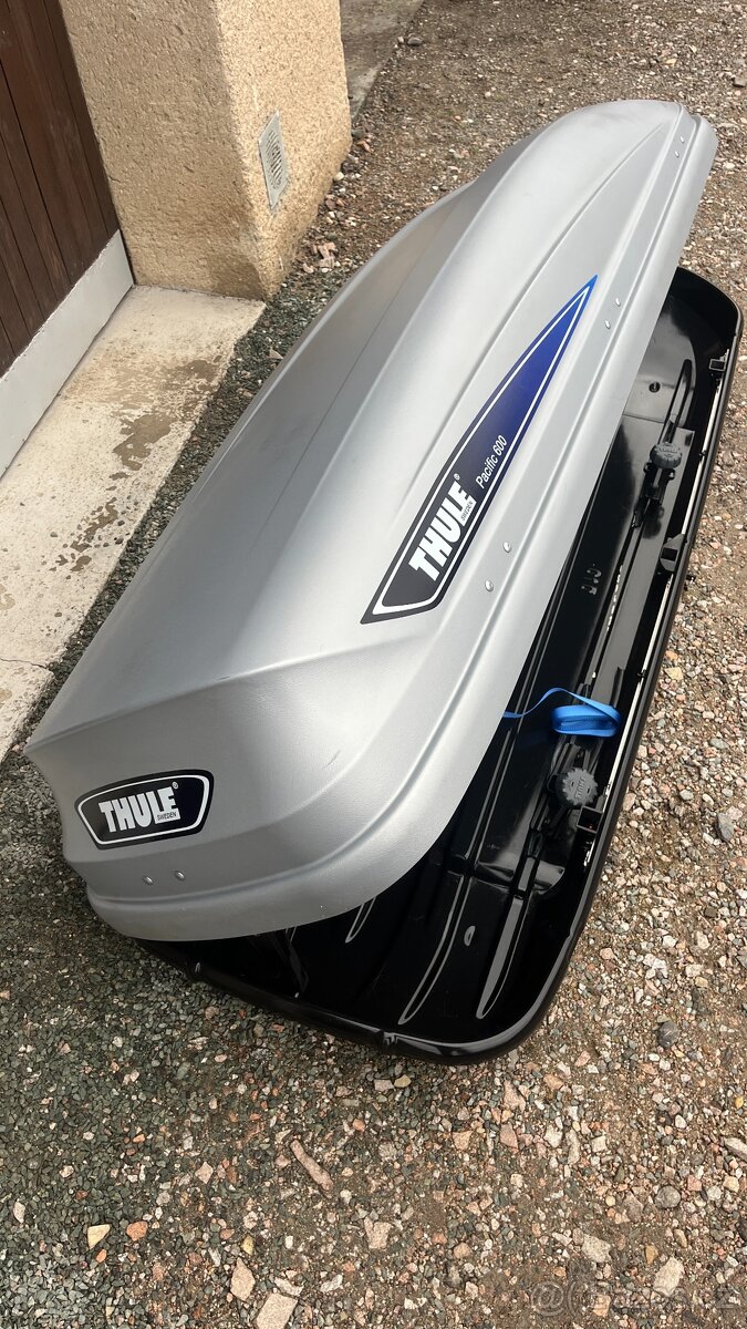 THULE PACIFIC 600 STŘEŠNÍ BOX,RAKEV,TOP STAV,JAKO NOVÝ - 9