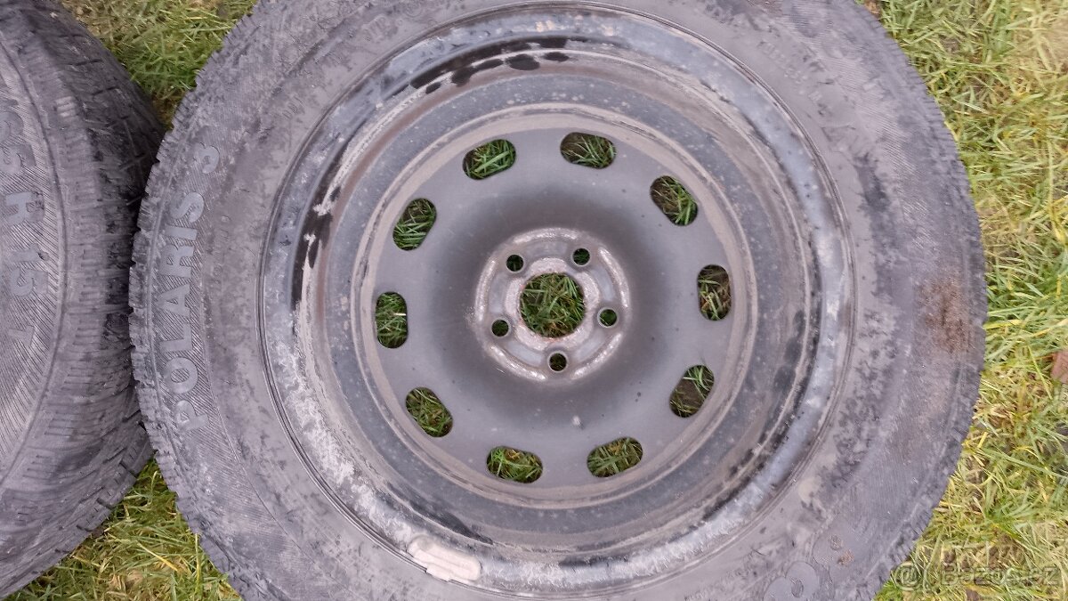 4x ORIGINÁLNÍ ocelové disky 5x100 R15 6J ET38 – VW/Škoda (TO - 9