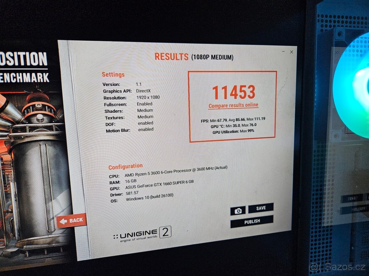 🔥 Herní PC Ryzen 5|GTX 1660S|16GB|1TB SSD|ARGB|WiFi|NOVÉ - 9