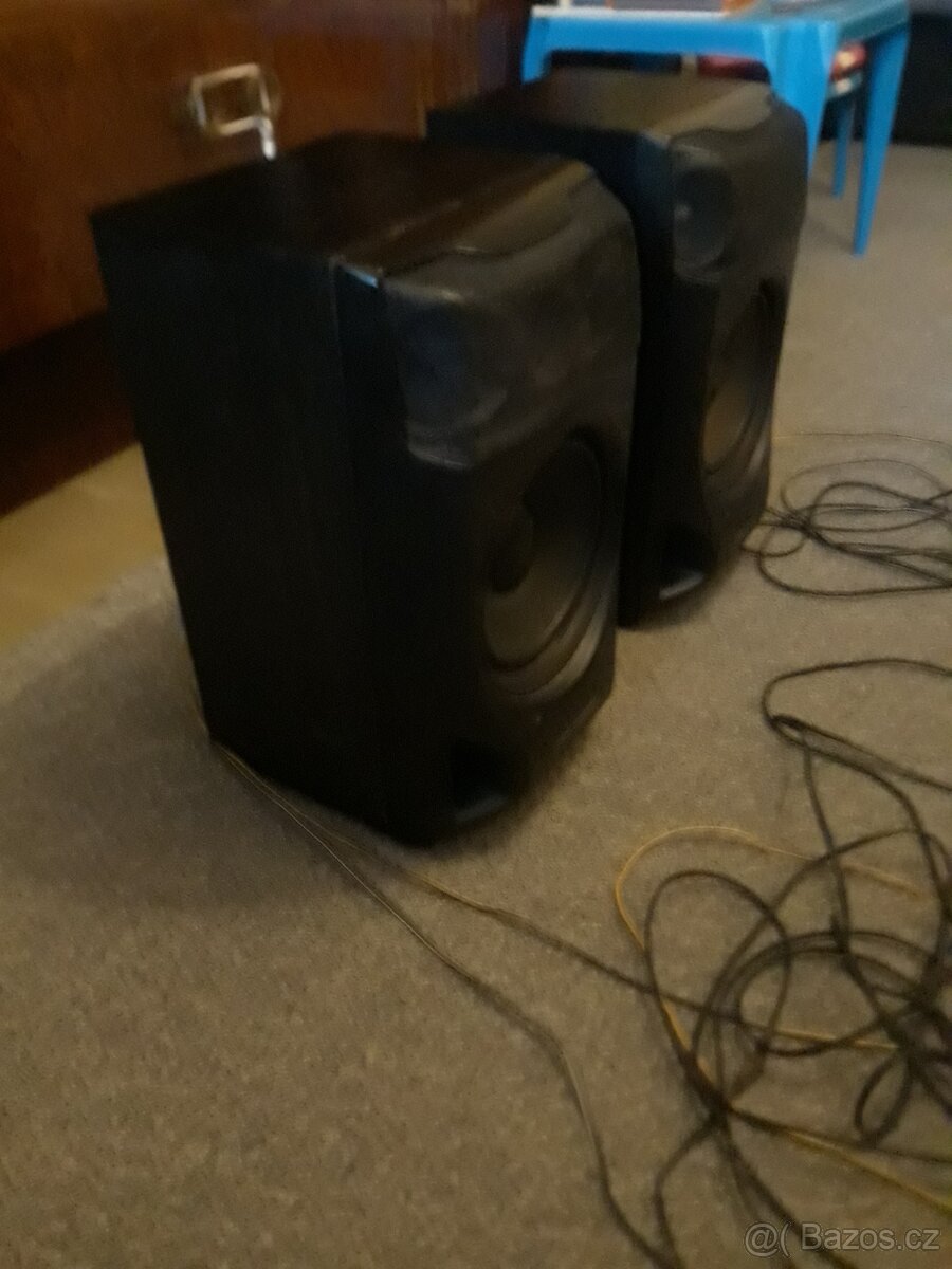 DŘEVĚNÉ REPRODUKTORY ZN. AIWA 16 OHM - 9