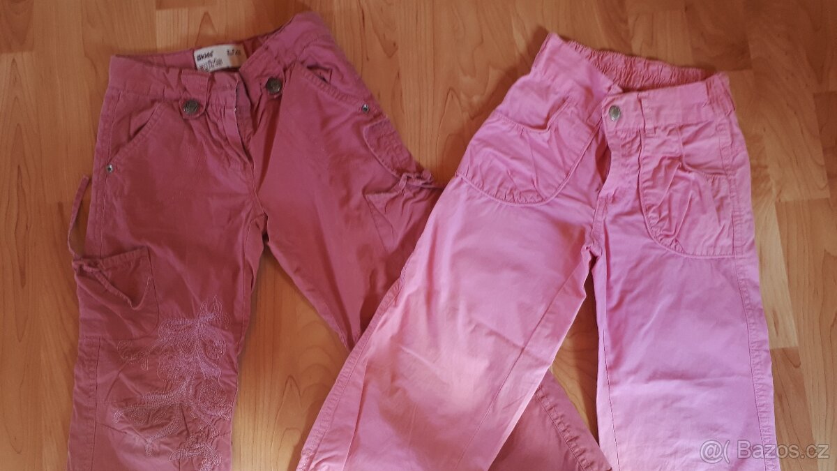 Balík dívčího oblečení na věk 3-6 let, celkem 17 věcí - 9