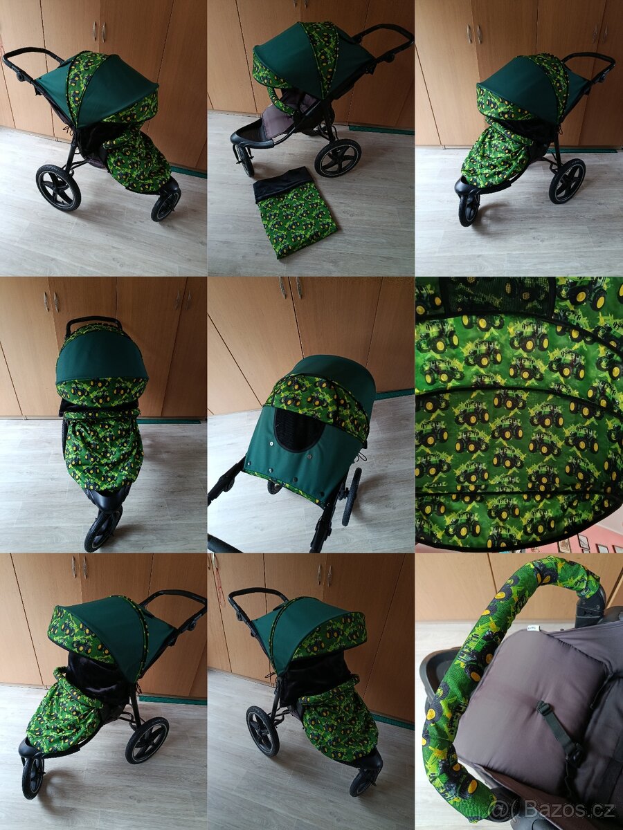 Stříška + set na Hauck Runner 2,nové k odeslání - 9