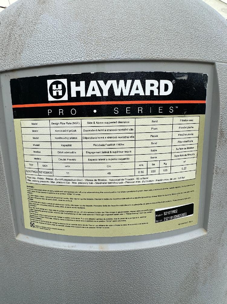písková filtrace Hayward - 9