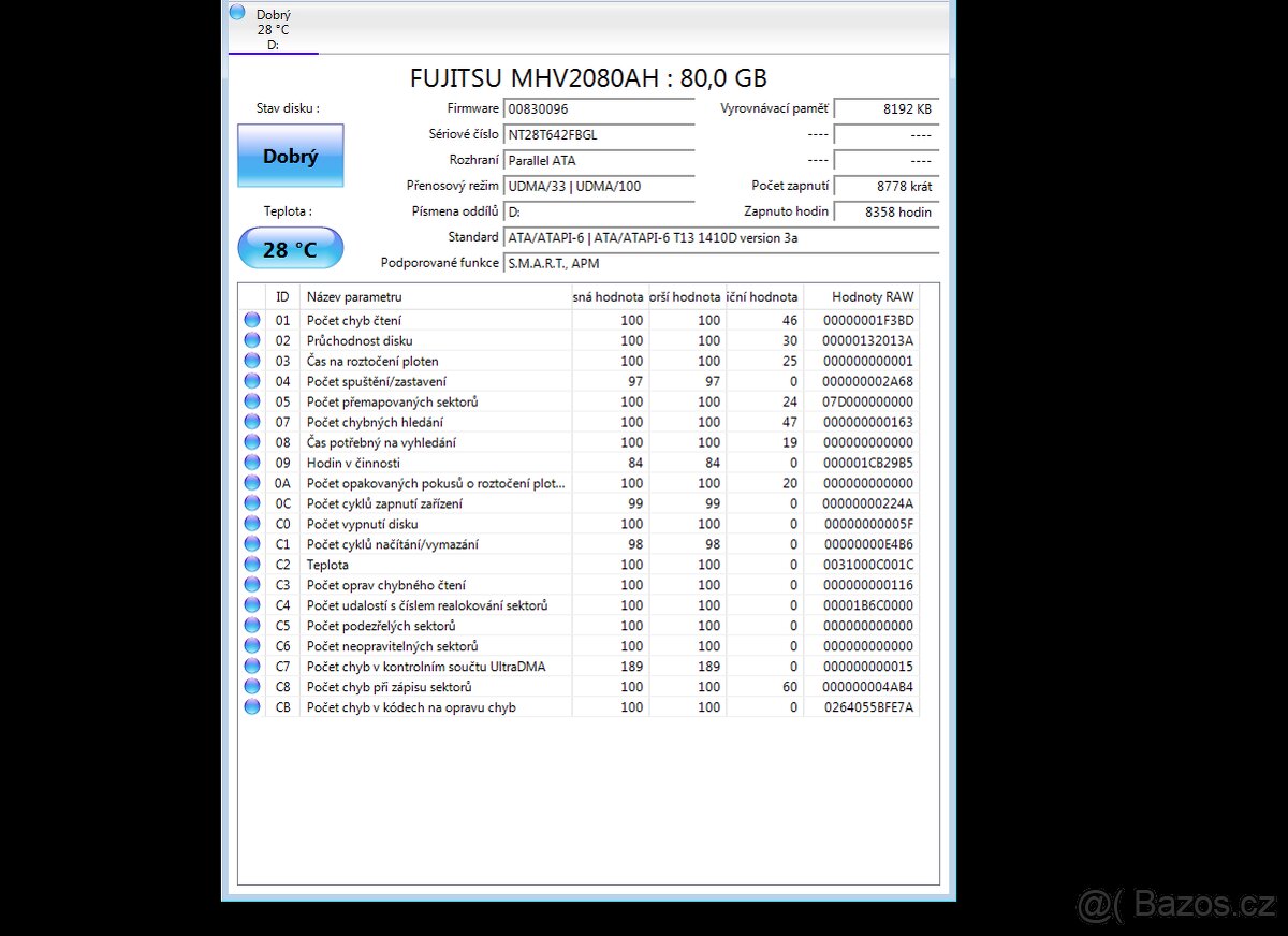 6x IDE HDD do Notebooku bez vadných sektorů. - 9