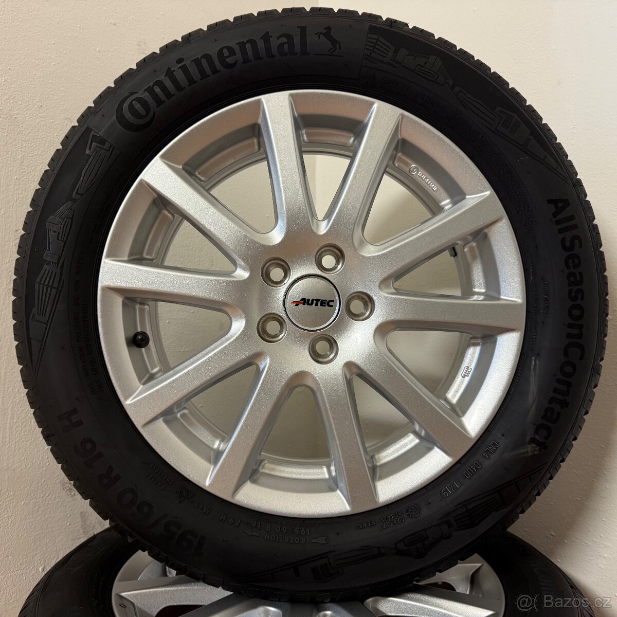 VW / ŠKODA 5x100 R16 ET45+CELOROČNÍ 195/60R16 7,5mm - 9