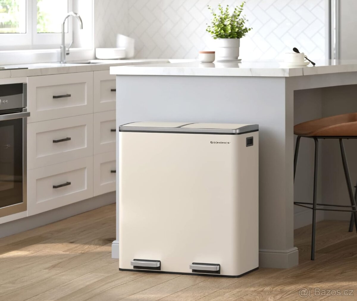 Nový recyklační odpadkový koš 2x15 litrů - 9