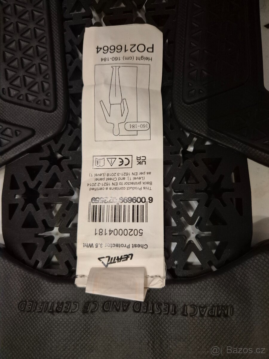 Chránič hrudi a páteře Leatt 3,5 - 9