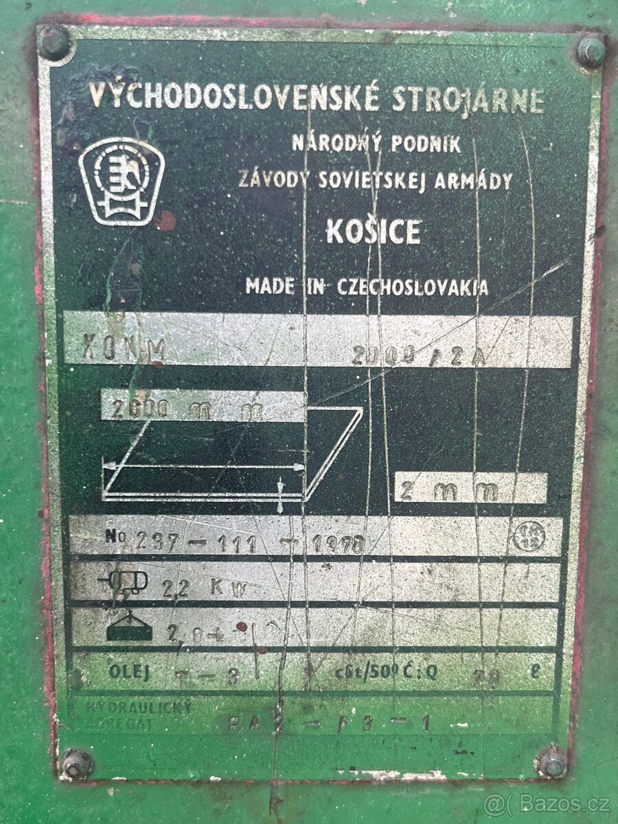 Hydraulická ohýbačka XONM 2000/2A - 9