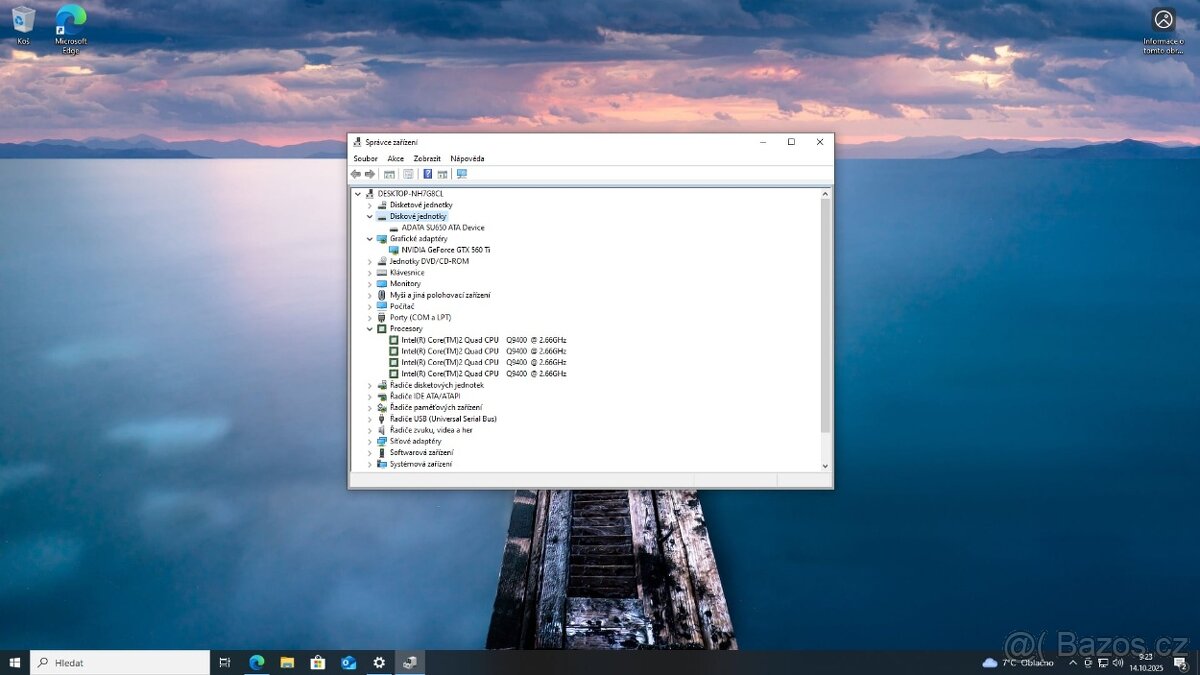 Funkční PC – Intel 4xJádro - GTX 560TI -SSD 8GB RAM - 9